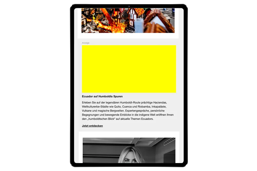 Bild-Text-Anzeige